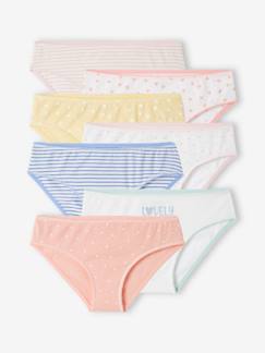 Fille-Sous-vêtement-Culotte-Lot de 7 culottes fille fantaisie BASICS