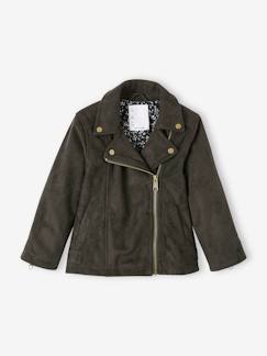 Fille-Veste en nubuck style perfecto fille