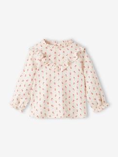 Bébé-Chemise, blouse-Blouse fluide bébé fleurie