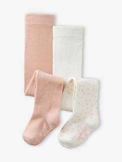 Baby-Socken, Strumpfhose-2er-Pack Mädchen Baby Strumpfhosen Oeko-Tex