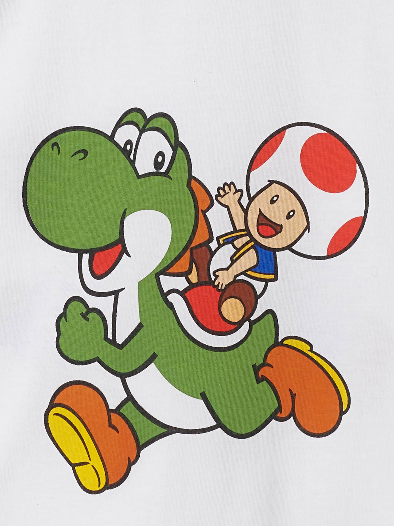 T shirt manches longues Mario et Luigi gar on blanc Gar on