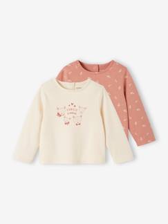 Bébé-T-shirt, sous-pull-Lot de 2 T-shirts BASICS bébé manches longues