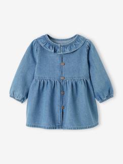 Bébé-Robe bébé denim col volanté