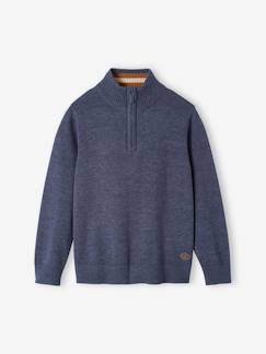 Garçon-Pull col montant zippé garçon