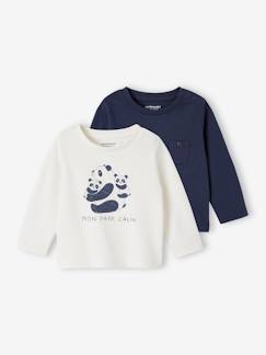 Baby-T-Shirt, Unterziehpulli-T-Shirt-2er-Pack Baby Shirts BASICSS