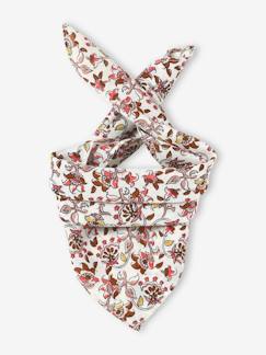 Fille-Foulard fleuri personnalisable bébé fille