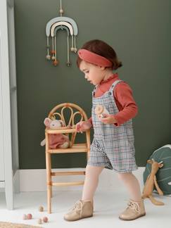 Baby-Mädchen Baby-Set: Latz-Shorts, Shirt & Haarband