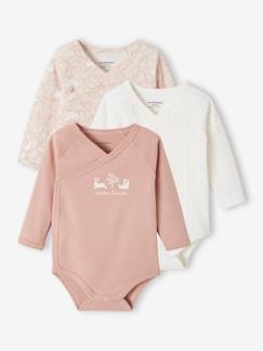 Baby-Body-3er-Pack Baby Wickelbodys, Bio-Baumwolle