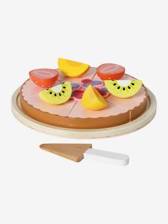 Spielzeug-Nachahmungsspiele-Küche, Geschirr und Lebensmittel-Kinder Früchte-Tarte aus Holz FSC®