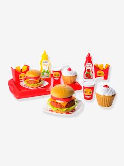 Jouet-Jeux d'imitation-Cuisines et dinette-Coffret Plateau Hamburger - ECOIFFIER