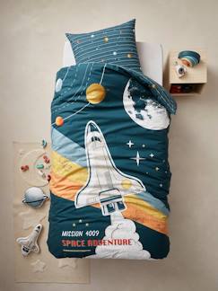 Linge de maison et décoration-Parure enfant fourre de duvet + taie d'oreiller SPACE ADVENTURE