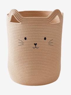 Chambre et rangement-Rangement-Bac, boîte, panier de rangement-Panier de rangement XL en corde de coton Chat