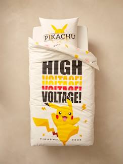 Linge de maison et décoration-Parure housse de couette + taie d'oreiller enfant Pokemon® Voltage