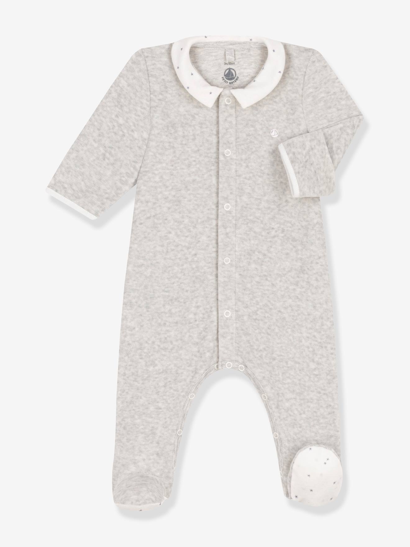 Pyjama velours bébé fille Naissance PETIT BATEAU