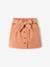 Jupe style 'paperbag' en velours côtelé brique+pêche+rose blush+sapin 
