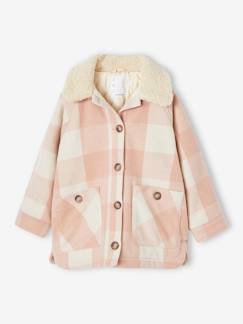 Mädchen-Mantel, Jacke-Karierte Mädchen Jacke, Overshirt