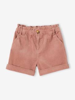 Fille-Short-Short paperbag en velours fille