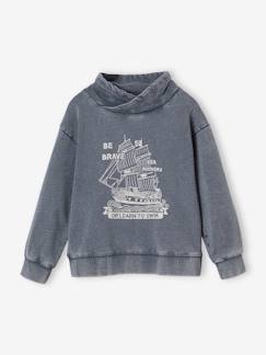 Junge-Pullover, Strickjacke, Sweatshirt-Sweatshirt-Jungen Sweatjacke mit Schalkragen