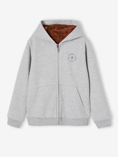 Junge-Pullover, Strickjacke, Sweatshirt-Jungen Kapuzensweatjacke, Teddyfleece-Futter