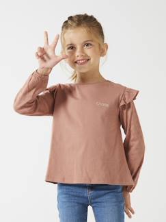 Tee-shirt volanté BASICS fille personnalisable