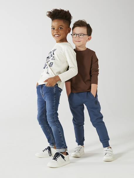 Jungen Sweathose BASIC Oeko-Tex dunkelblau+grau meliert+marine meliert+schwarz meliert+tannengrün+weiß meliert 