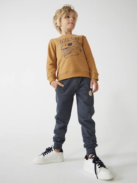 Jungen Sweathose BASIC Oeko-Tex dunkelblau+grau meliert+hellbraun+marine meliert+rot+schwarz+schwarz meliert+senfgelb+tannengrün 