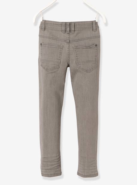 Jean slim garçon Morphologik tour de hanches LARGE BRUT+Gris+Stone 