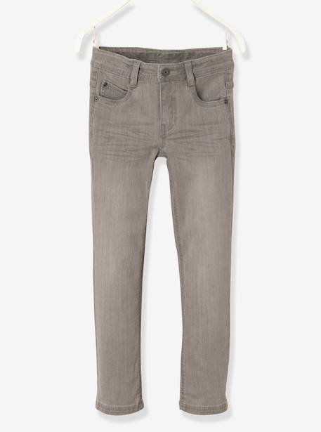 Slim-Fit-Jeans für Jungen, Hüftweite COMFORT Blue Stone+DARK BLUE+Grau 