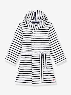 Bettwäsche & Dekoration-Kinder Bademantel aus Frottee PETIT BATEAU, Streifen