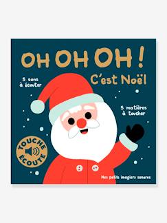 Spielzeug-Bücher (französisch)-Französisches Kinderbuch mit Soundeffekt „Oh oh oh ! C'est Noël“ GALLIMARD JEUNESSE