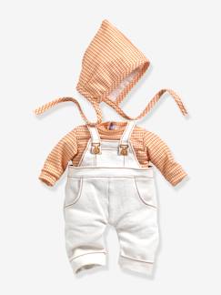 Spielzeug-Babypuppen und Puppen-Babypuppen und Zubehör-Puppen-Outfit Cannelle POMEA DJECO, 3 Teile