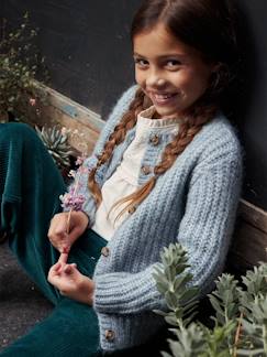 Mädchen-Pullover, Strickjacke, Sweatshirt-Flauschige Mädchen Strickjacke