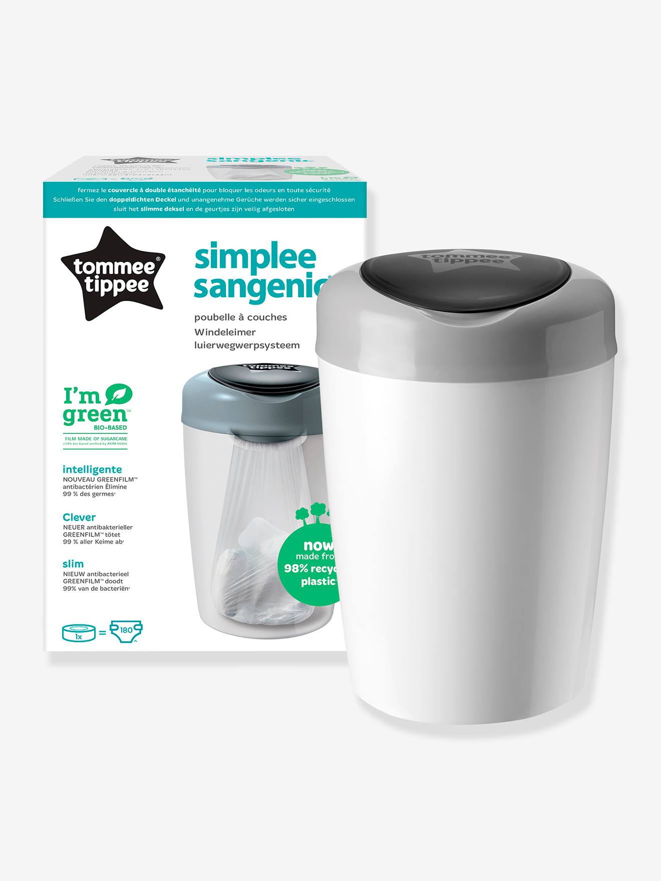 Poubelle à couches Tomme Tippee Sangenic - Tommee Tippee