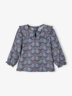 Baby-Mädchen Baby Bluse mit Bubikragen