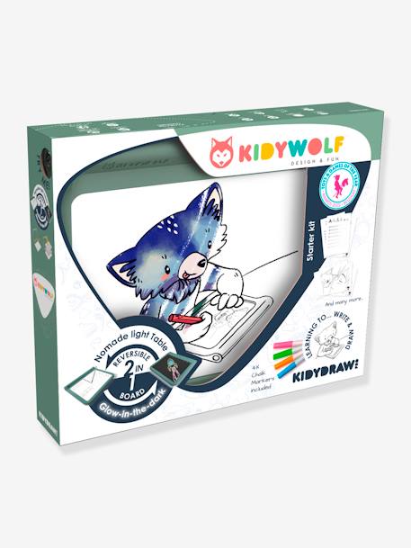 KIDYDRAW-PRO - Table lumineuse nomade - KIDYWOLF kaki 