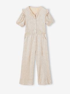 Mädchen-Latzhose, Overall-Festlicher Mädchen Jumpsuit mit Ballonärmeln