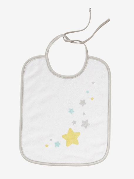 Lot de 7 bavoirs bébé VERTBAUDET Etoiles+Imprimé jungle+Motifs fruits+Motifs Noel 