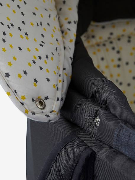 Softtragetasche von VERTBAUDET Anthrazit/Sterne+Stahlgrau 