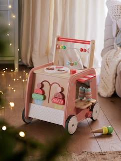 Spielzeug-Erstes Spielzeug-Baby Activity-Lauflernwagen „Kleine Patisserie“, Holz FSC