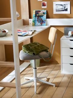 Chambre et rangement-Chambre-Chaise, tabouret, fauteuil-Chaise de bureau métal et bois LIGNE SCHOOL