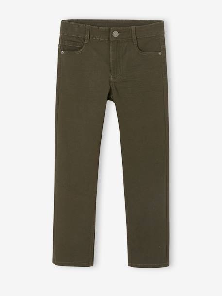 Die „Unverwüstliche“, robuste Jungen Hose, gerades Bein beige+blau+grün+khaki 