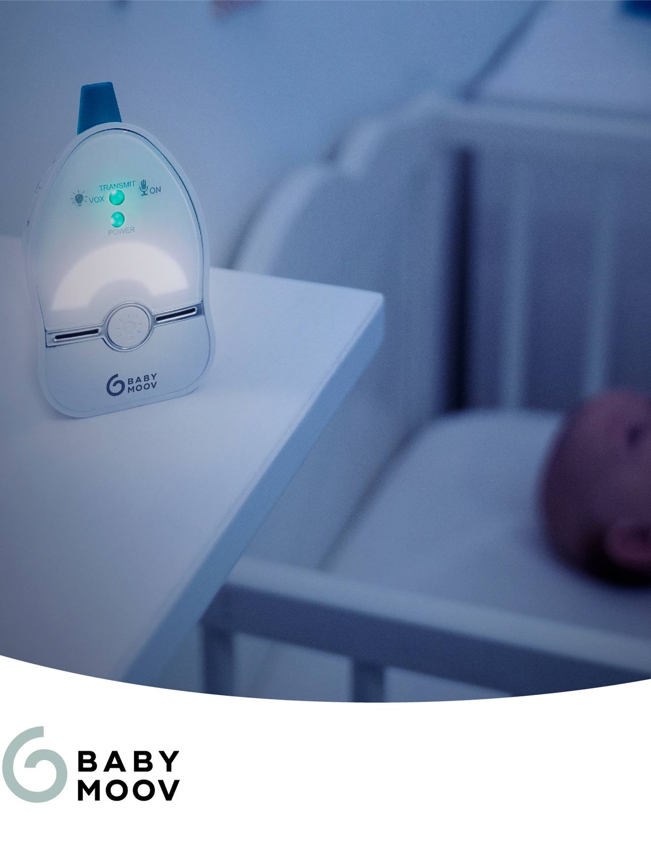 Ecoute-bébé Easy Care portée 500 mètres BABYMOOV - blanc/noir, Puériculture