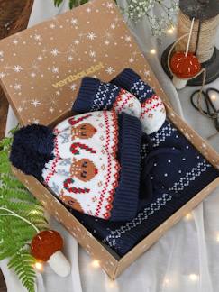 Baby-Jungen Baby Weihnachts-Geschenkset: Mütze, Fäustlinge & Rundschal