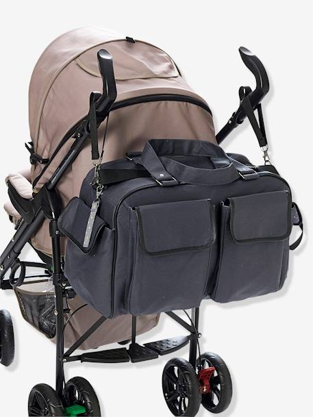 Sac à langer Week-end VERTBAUDET Anthracite+Noir 