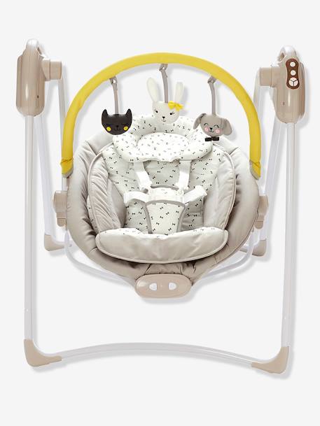 Balancelle avec arche de jeux Babyswing VERTBAUDET Beige+BLEU FONCE+Gris 