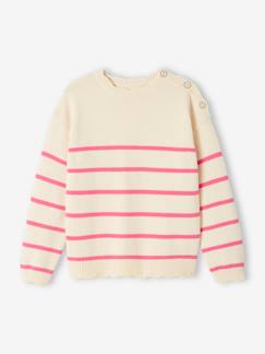 Mädchen-Pullover, Strickjacke, Sweatshirt-Mädchen Ringelpullover