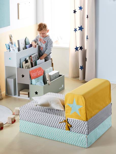 Bibliothèque enfant Vert/multicolore 