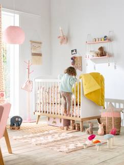 Zimmer und Aufbewahrung-Zimmer-Kinderbett, Babybett-Babybett "Confetti" mit höhenverstellbarem Lattenrost