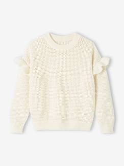 Mädchen-Pullover, Strickjacke, Sweatshirt-Pullover-Mädchen Pullover mit Volants