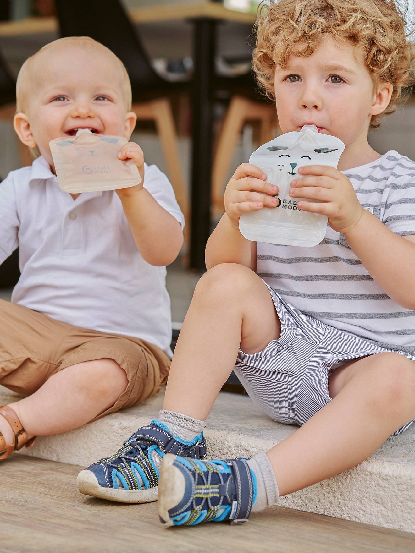 Gourde réutilisable repas bébé ou enfant pour compote-yaourt a